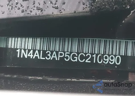 2016 Nissan Altima 2.5 Sr из США, поврежденный, VIN 1N4AL3AP5GC210990